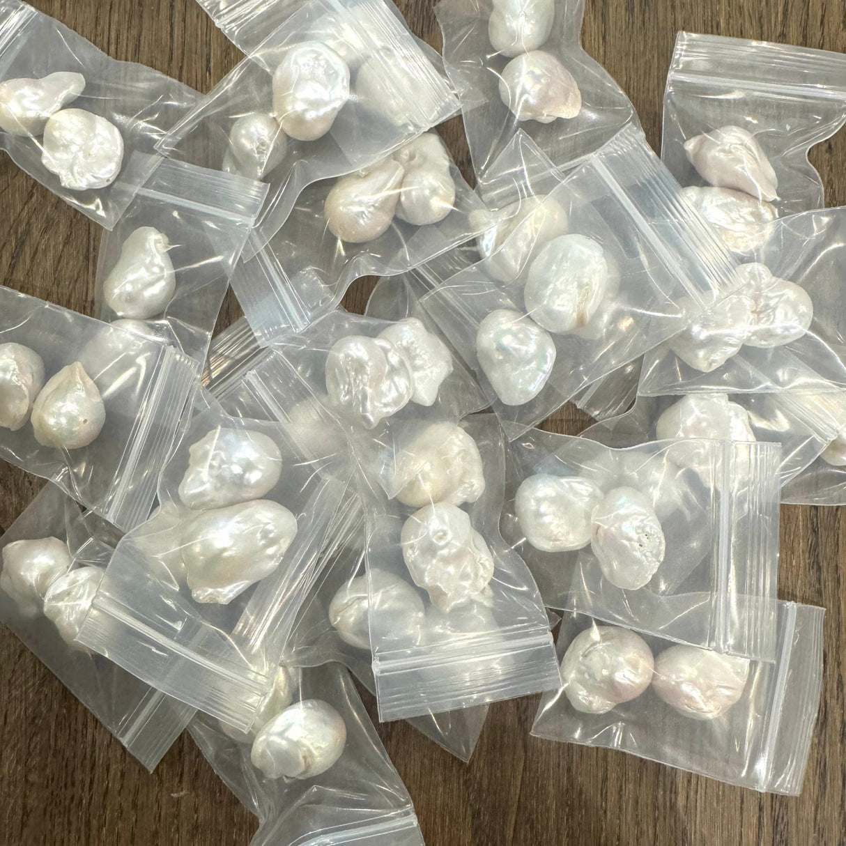 Barok Ferskvandsperler, Grade AA (14 - 20mm), 2 Stk - Uniq Perler - 1825218