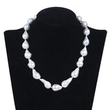 Barok Ferskvandsperler Halskæde – Grade A (12–15mm, 46cm) - Uniq Perler - 7645666