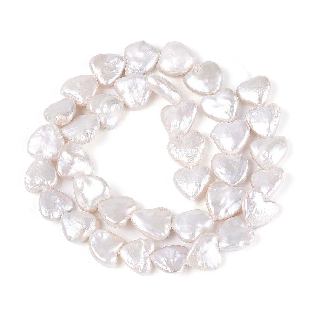 Barok Keshi Ferskvandsperler – Hjerteformede (10~13mm) - Uniq Perler - 