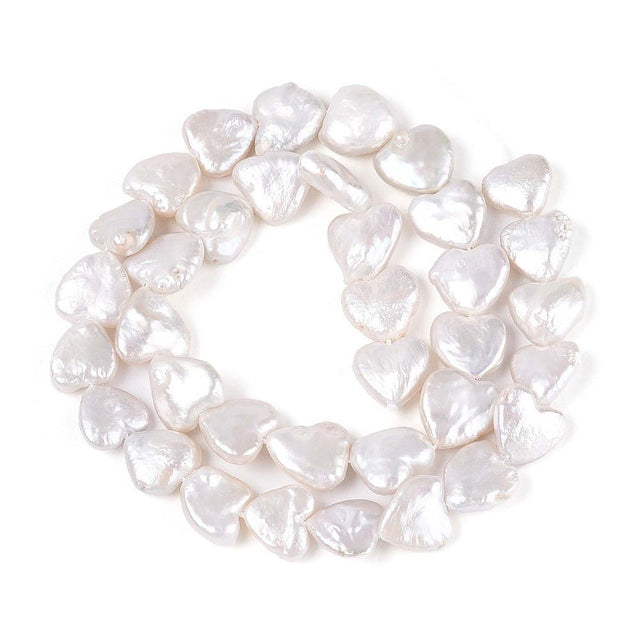 Barok Keshi Ferskvandsperler – Hjerteformede (10~13mm) - Uniq Perler - 