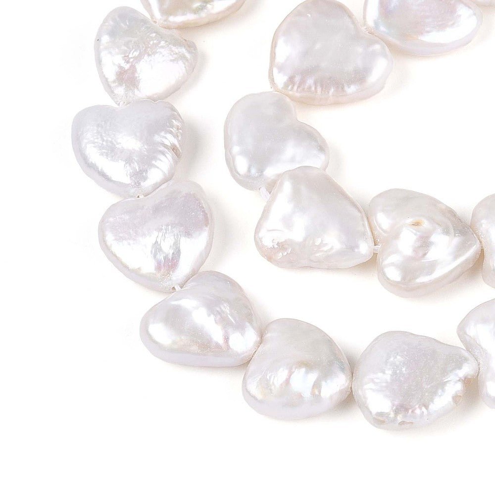 Barok Keshi Ferskvandsperler – Hjerteformede (10~13mm) - Uniq Perler - 