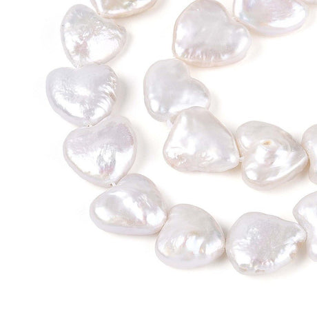 Barok Keshi Ferskvandsperler – Hjerteformede (10~13mm) - Uniq Perler - 