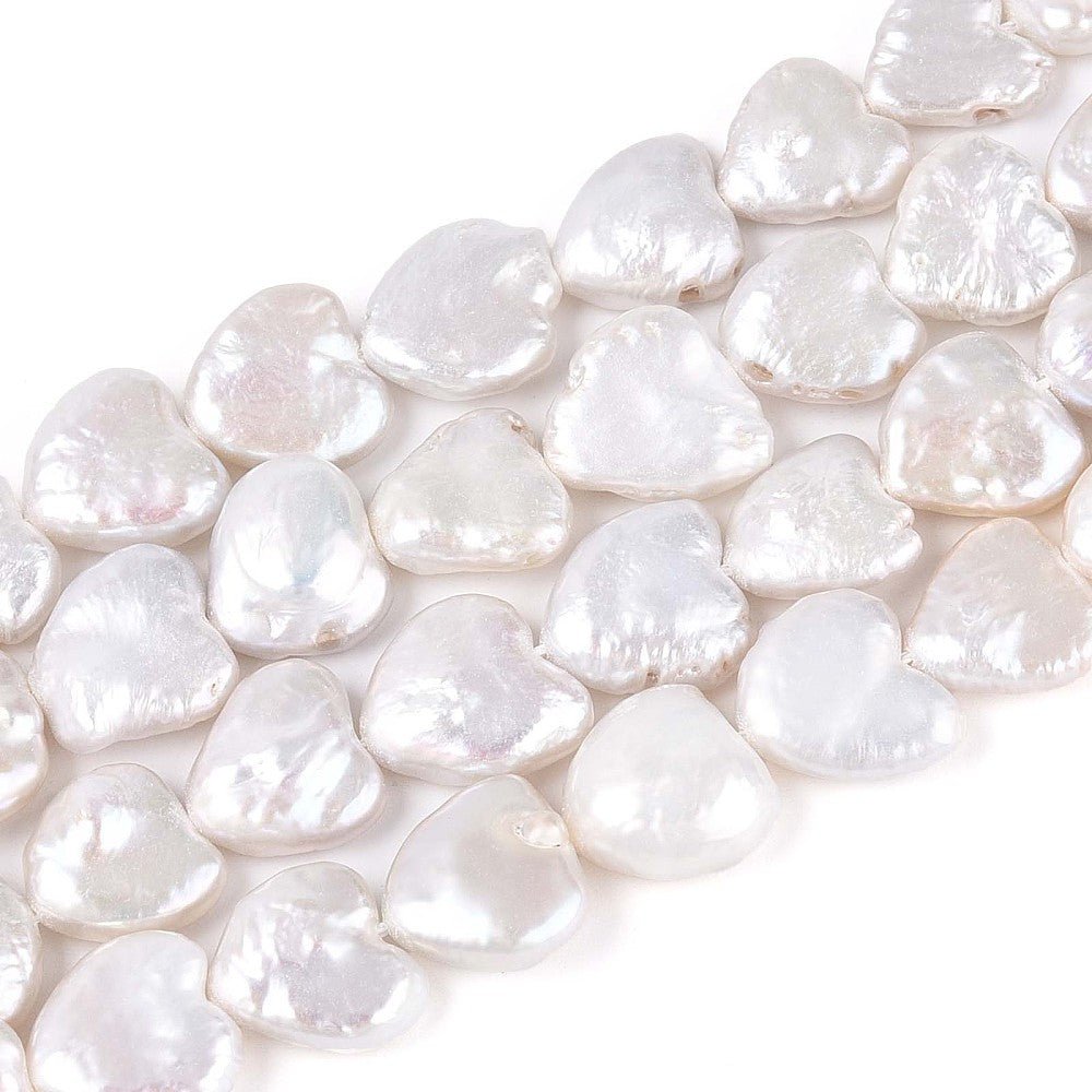 Barok Keshi Ferskvandsperler – Hjerteformede (10~13mm) - Uniq Perler - 
