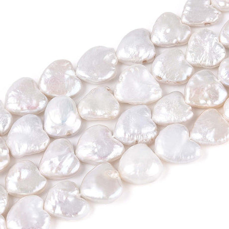 Barok Keshi Ferskvandsperler – Hjerteformede (10~13mm) - Uniq Perler - 