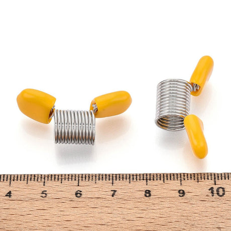 Bead Stoppers – Farve Mix, Messing (3,4x1,2x1,7cm) 8 stk. - Uniq Perler - 124266