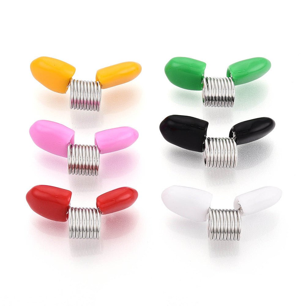Bead Stoppers – Farve Mix, Messing (3,4x1,2x1,7cm) 8 stk. - Uniq Perler - 124266