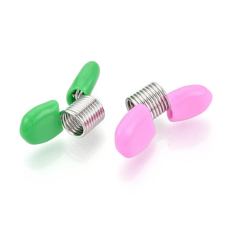 Bead Stoppers – Farve Mix, Messing (3,4x1,2x1,7cm) 8 stk. - Uniq Perler - 124266