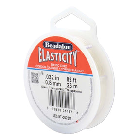 Beadalon Elasticity Elastiksnor 0,8mm(25m) - Uniq Perler - 124348