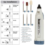 Beadsmith Graveringssæt – Batteridrevet, 6 Spidser - Uniq Perler - 113451