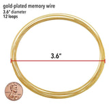 Beadsmith Memory Wire - 18K forgyldt Stål (0,51mm) - Uniq Perler - 116367