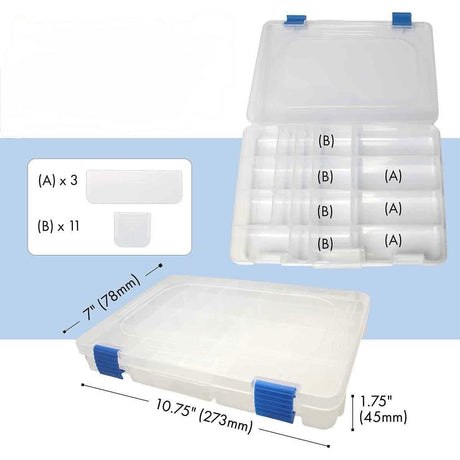 Beadsmith Opbevaringstaske Incl. 6 Bokse – Sort Lærred (33x30x20cm) - Uniq Perler - 