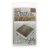 Beadsmith Stål Blok – Smykkeværktøj til Prægning og Formning - Uniq Perler - 116056