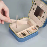 Beige Kantet Smykkeskrin - Uniq Perler - 14486