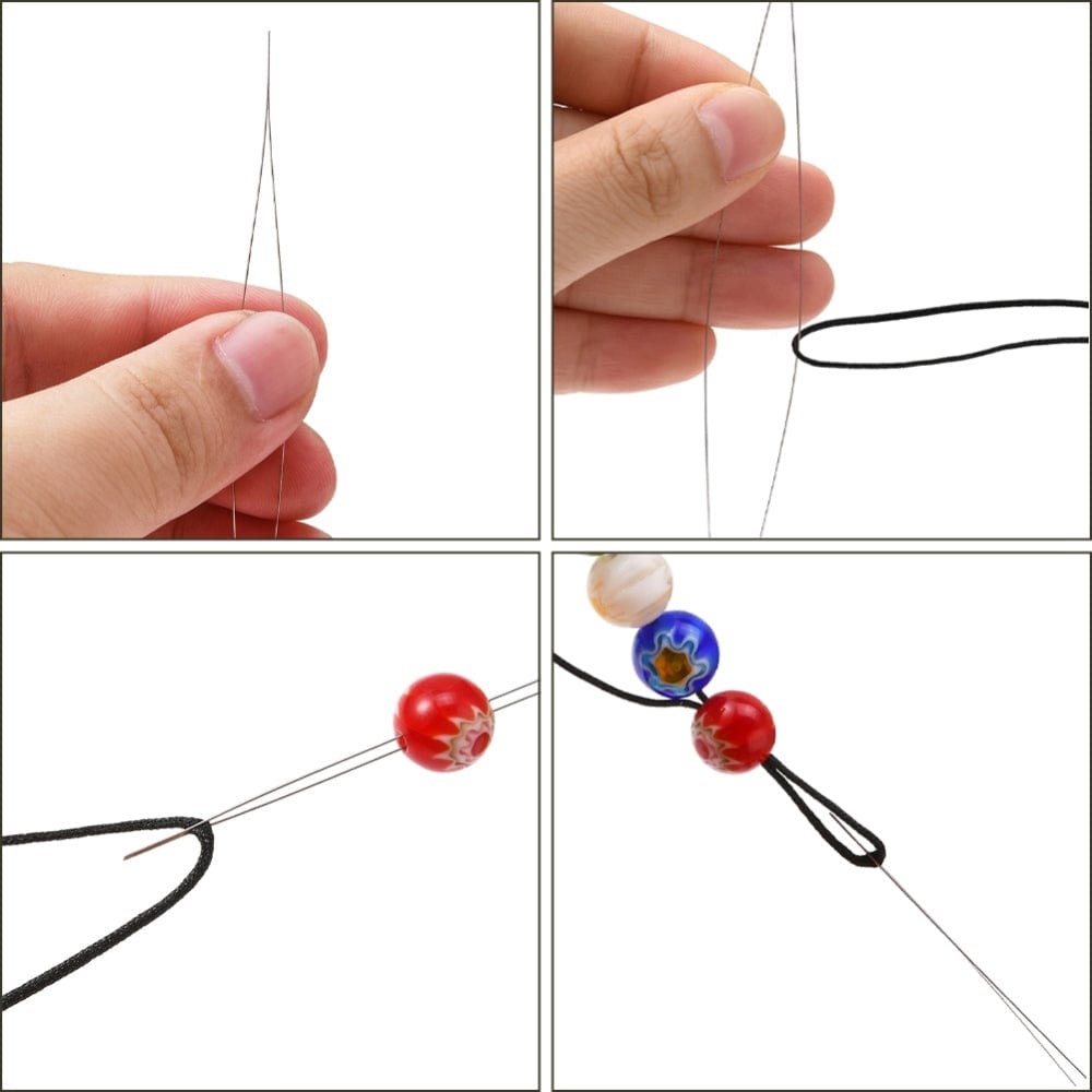 Big Eye Nåle – 6 Størrelser I Plastik Tube (6 Stk) - Uniq Perler - 14640