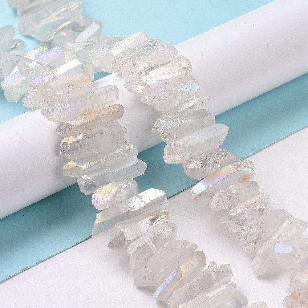 Bjergkrystal – Elektroplated, Gradueret (15–30mm) - Uniq Perler - 113760