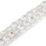 Bjergkrystal – Mange Facetteret Kube Form (6 - 7x6 - 7mm) - Uniq Perler - 115244