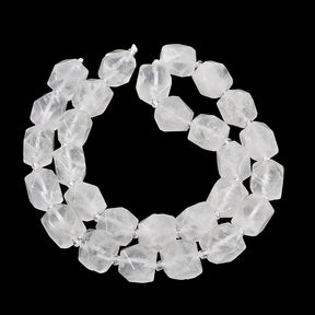 Bjergkrystal Perler – Nuggets, Facetterede (11,5~12,5x9~13x9~12mm) - Uniq Perler - 123853