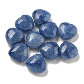 Blauer Aventurin Perle – Top gebohrtes Herz (15,5 mm) - Uniq Perler - 117299