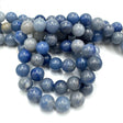 Blå Aventurin Perler – (8 mm) - Uniq Perler - 669110