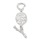 Blad Toggle Lås, Platin Belagt Messing, 33x15x7,5mm - Uniq Perler - 113247