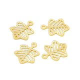 Blad Vedhæng, Forgyldt, 4 Stk - Uniq Perler - 224677645673919961131845