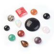 Blandede Naturstens Cabochons – Farve Mix (4-38mm) 12 stk. - Uniq Perler - 123702