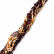 Blandede Naturstens Perler – Gul Opal, Granat og Apatit, Facetterede (3mm) - Uniq Perler - 123846