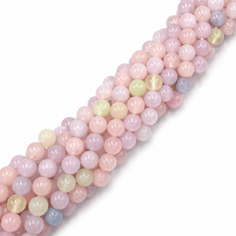 Blandede Naturstens Perler – Runde (8mm) - Uniq Perler - 125135