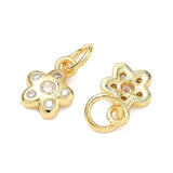 Blomst Vedhæng – Zirkonia Forgyldt Langtidsholdbar (9.5mm) - Uniq Perler - 117699