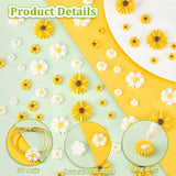 Blomster Cabochons – Resin, Farve Mix (9~26x2.5~7mm) - Uniq Perler - 118585