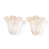 Blomster Glasperler - Klar (10x11x5,5mm) 10 Stk - Uniq Perler - 115877