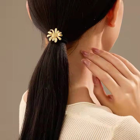 Blomster Hårspænde – Vandfast Forgyldt Stål - Uniq Perler - 115163