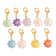 Blomster Maskemarkører – Farve Mix, Emalje Messing (3,4cm) 27 stk. - Uniq Perler - 119331