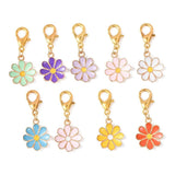 Blomster Maskemarkører – Farve Mix, Emalje Messing (3,4cm) 27 stk. - Uniq Perler - 119331