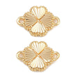 Blomster Mellemled - 18K Forgyldt (10x14x2mm) - Uniq Perler - 116145