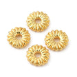 Blomster Mellemleds Perler – Langtidsholdbar 18K Forgyldt Messing (4x1mm) 10 Stk - Uniq Perler - 119087