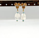 Blomster Ørestikkere, 18K Forgyldt, 15,5mm - Uniq Perler - 923293