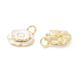 Blomster Vedhæng, 18K Forgyldt, (17x15mm) - Uniq Perler - 114718