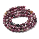 Blossom Turmalin Perler – Fasettert Rund (5–6mm) - Uniq Perler - 117297