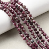 Blossom Turmalin Perler – Fasettert Rund (5–6mm) - Uniq Perler - 117297