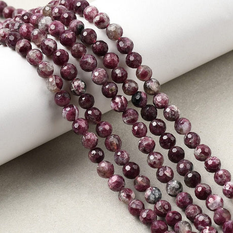 Blossom Turmalin Perler – Facetteret Rund (5–6mm) - Uniq Perler - 117297