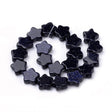 Blue Goldstone Perler - Stjerner (12mm) - Uniq Perler - 113871