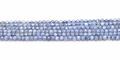 Blue Lace Agat Perler – Facetterede (3mm) - Uniq Perler - 125627