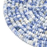 Blue Spot Jaspis - Blå, Frostet, Rondel (4x2mm) - Uniq Perler - 115895