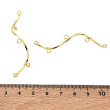 Bølge Chandelier Mellemled – 18K Forgyldt Messing (54,5mm) 2 stk. - Uniq Perler - 126133
