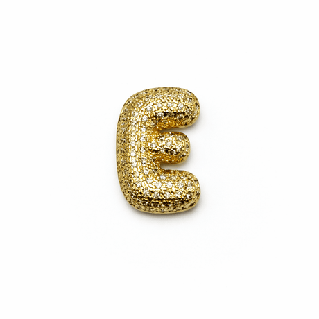 Bogstav Vedhæng Med Zirkonia - Flere forskellige – 18K Forgyldt Messing (19,5mm) Flere Forskellige - Uniq Perler - 118395