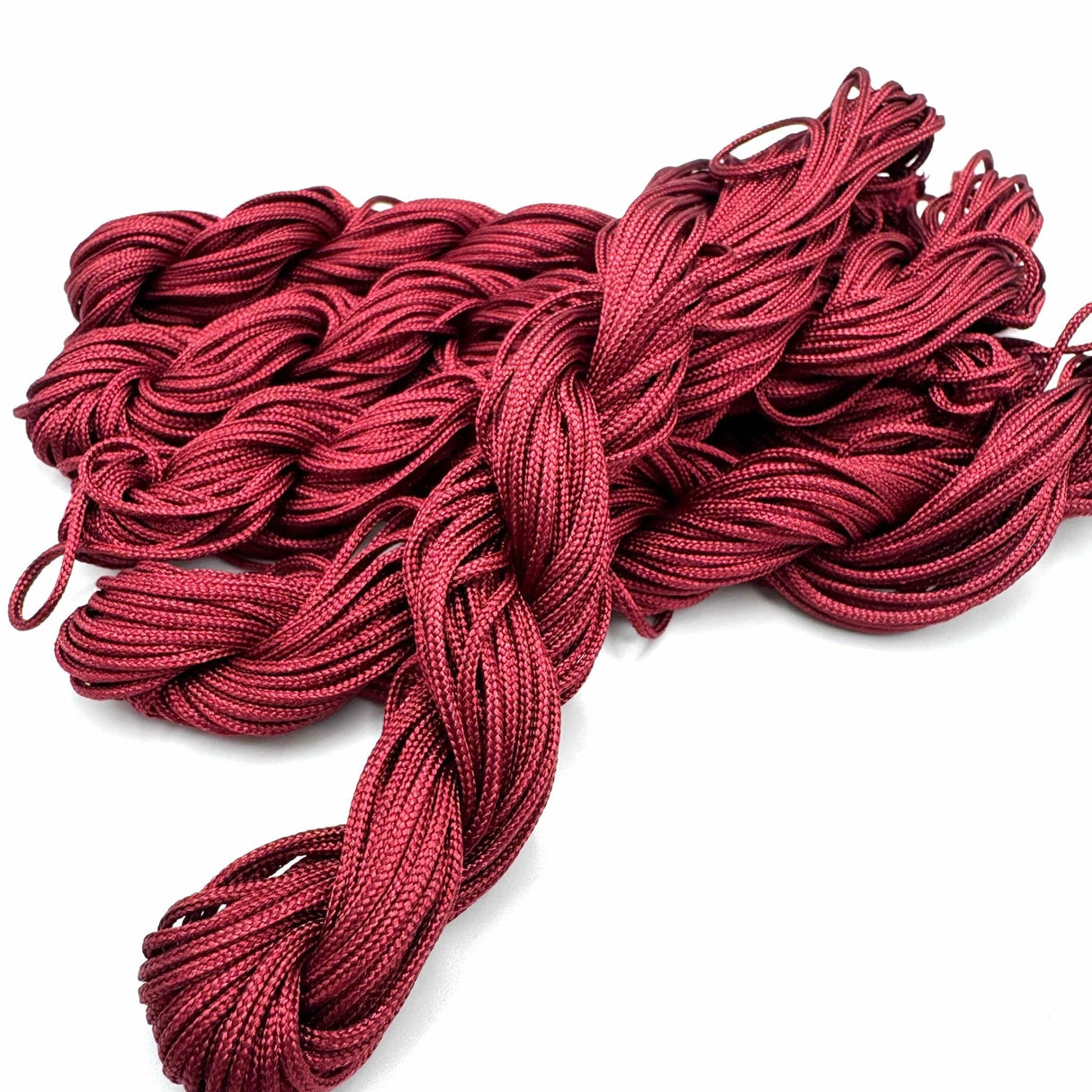 Bordeaux nylon tråd, 2mm (ca 12 meter.) - Uniq Perler - 115300