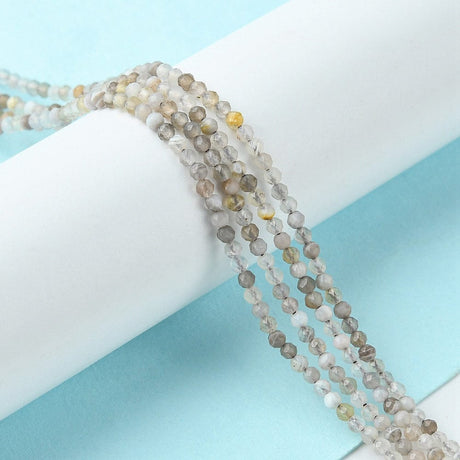 Botswana Agat – Facetteret (3mm) - Uniq Perler - 111535