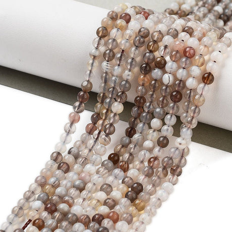 Botswana Agat – Runde (3mm) - Uniq Perler - 