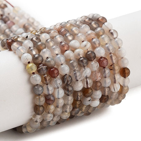 Botswana Agat – Runde (3mm) - Uniq Perler - 